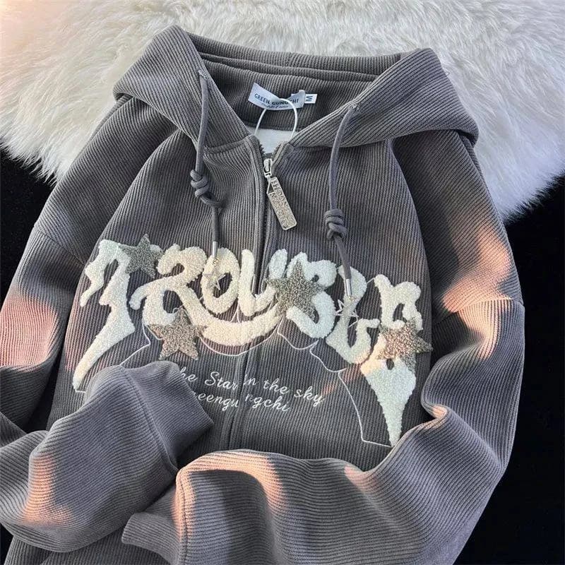 Trouble Star Zip Hoodie