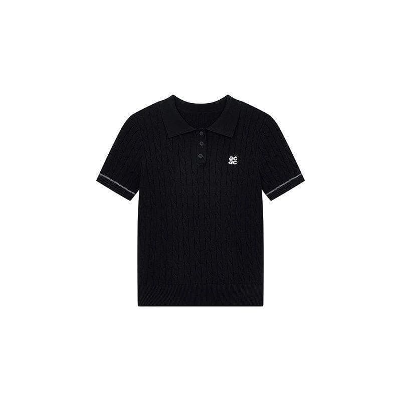 Cable Knit Polo