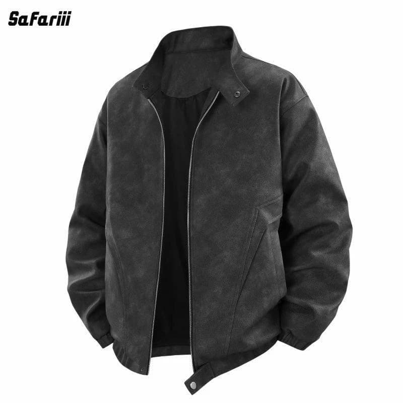 Shadow Suede Bomber