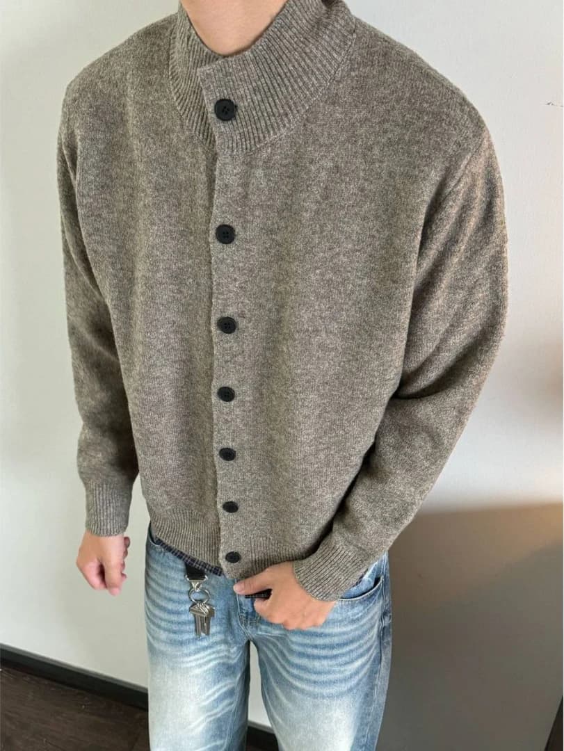 Melange Knit Cardigan