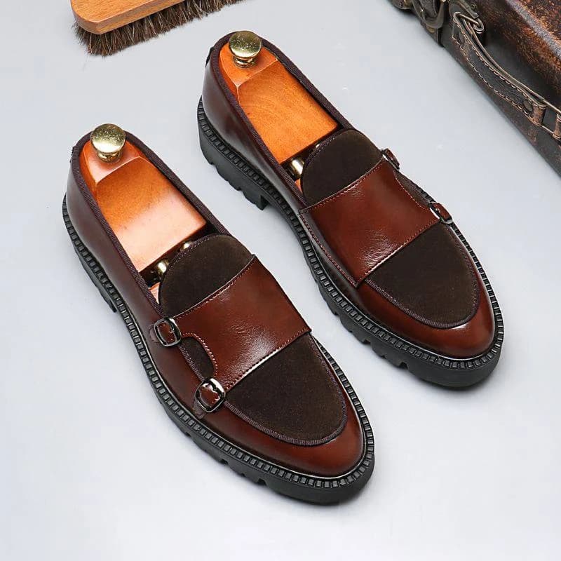 Shadow Chunky Monk Loafers