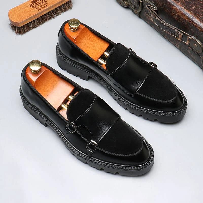 Shadow Chunky Monk Loafers