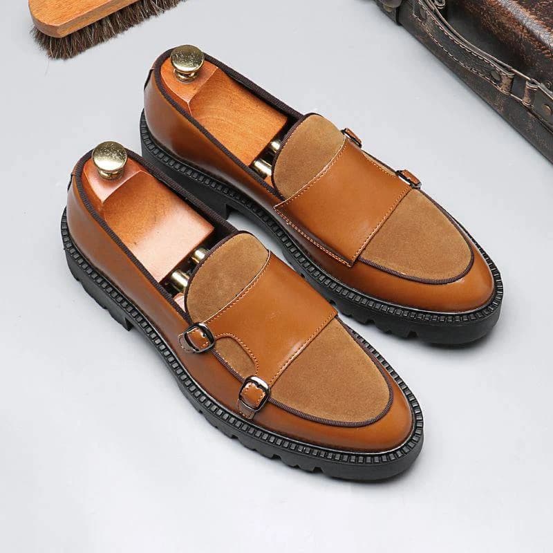 Shadow Chunky Monk Loafers