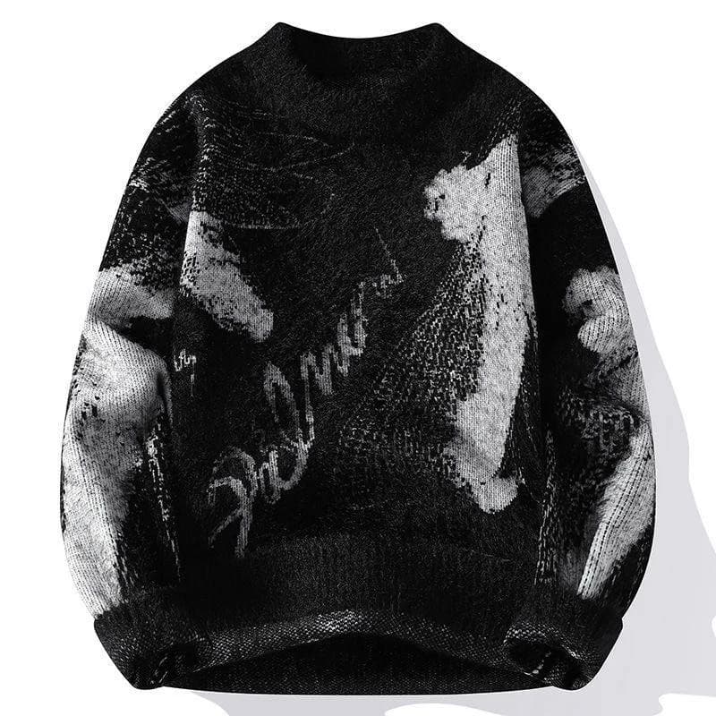 Blurred Script Mohair