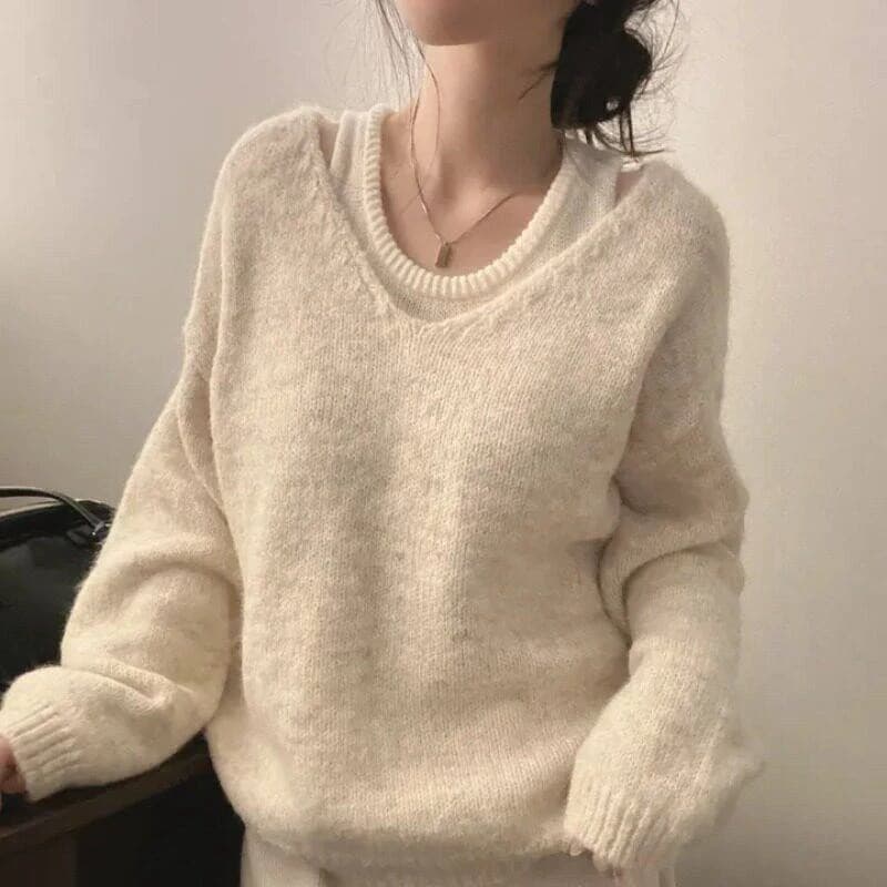 Cloud Knit V-Neck
