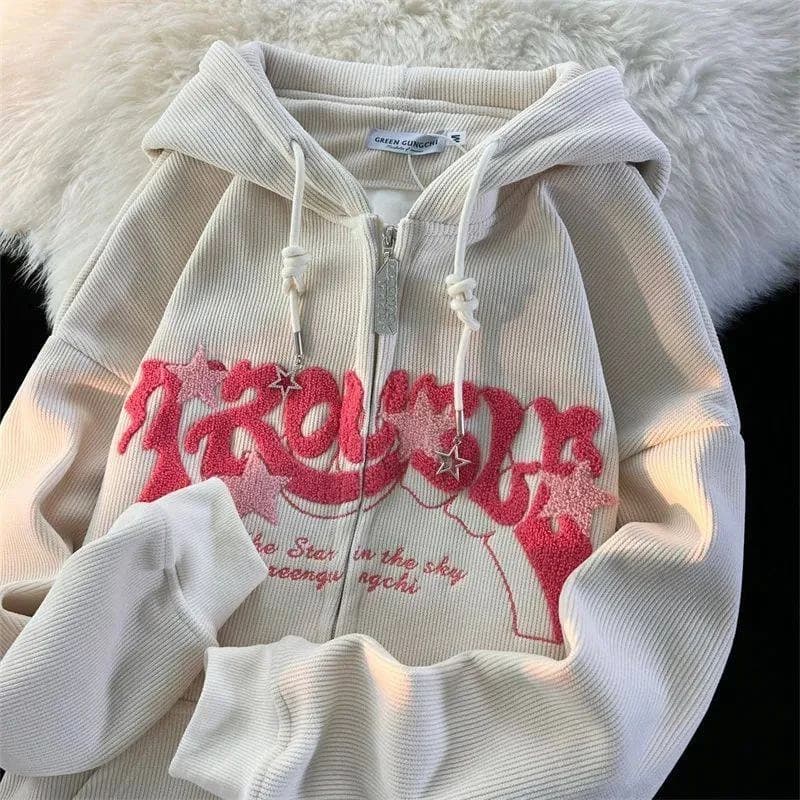 Trouble Star Zip Hoodie
